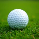 Golf Ball On A Green