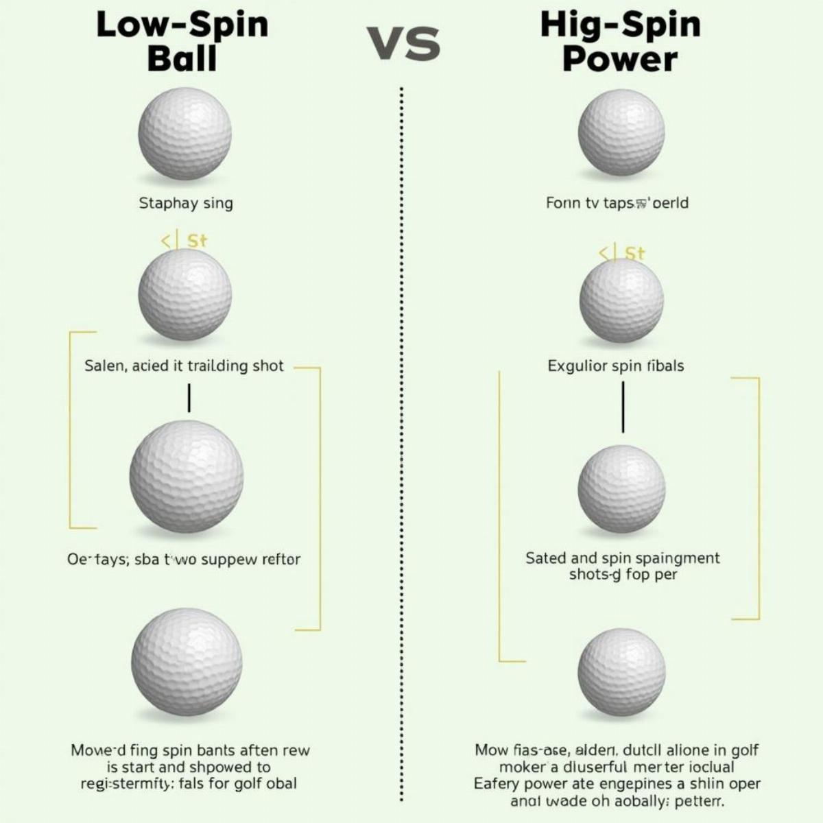 Golf Ball Spin Comparison