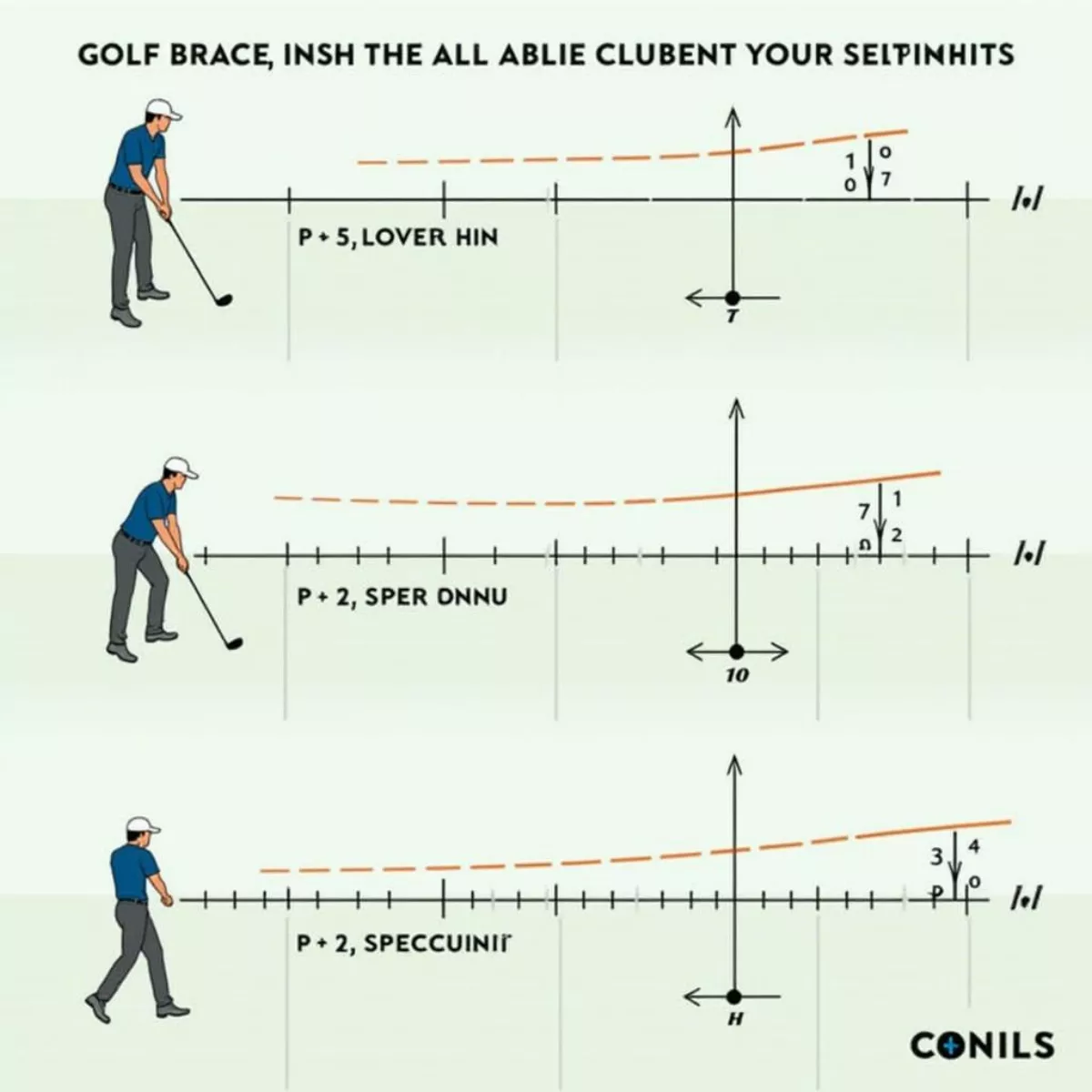 Golf Ball Trajectories With Different Loft Angles