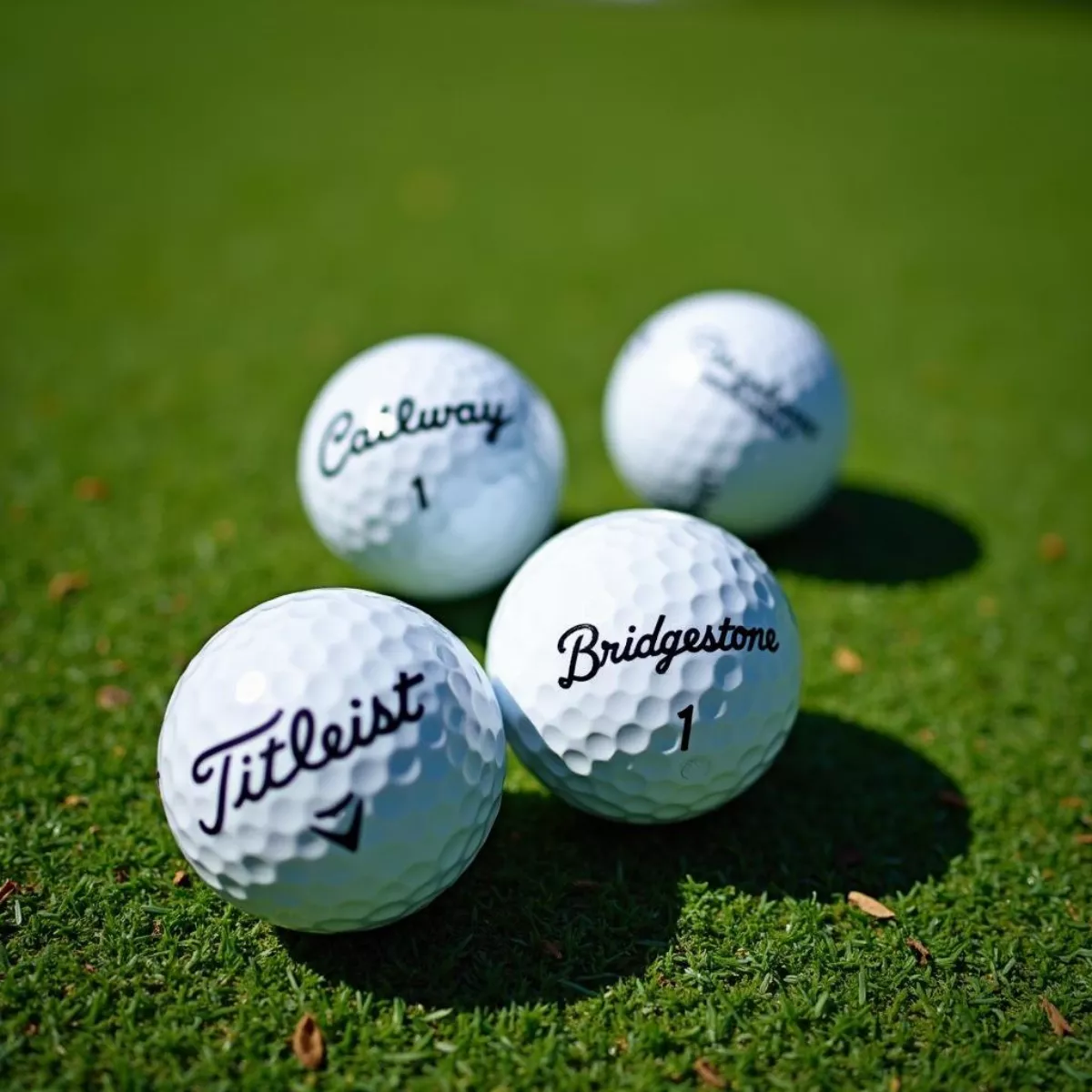 Golf Balls on Green