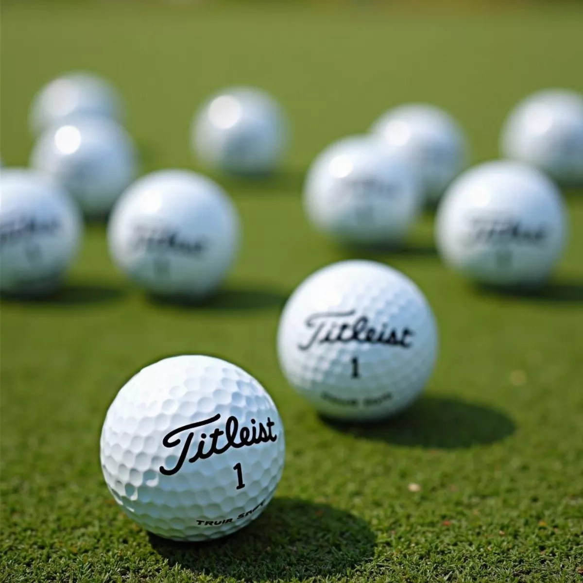 Golf Balls On Putting Green