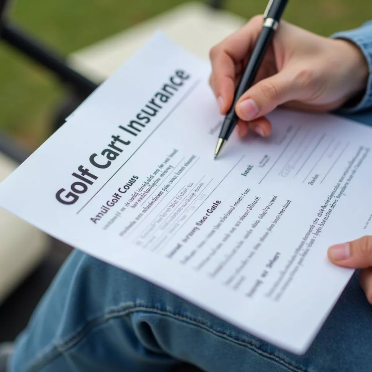 Golf Cart Insurance Documents