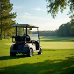 Golf Cart On Course