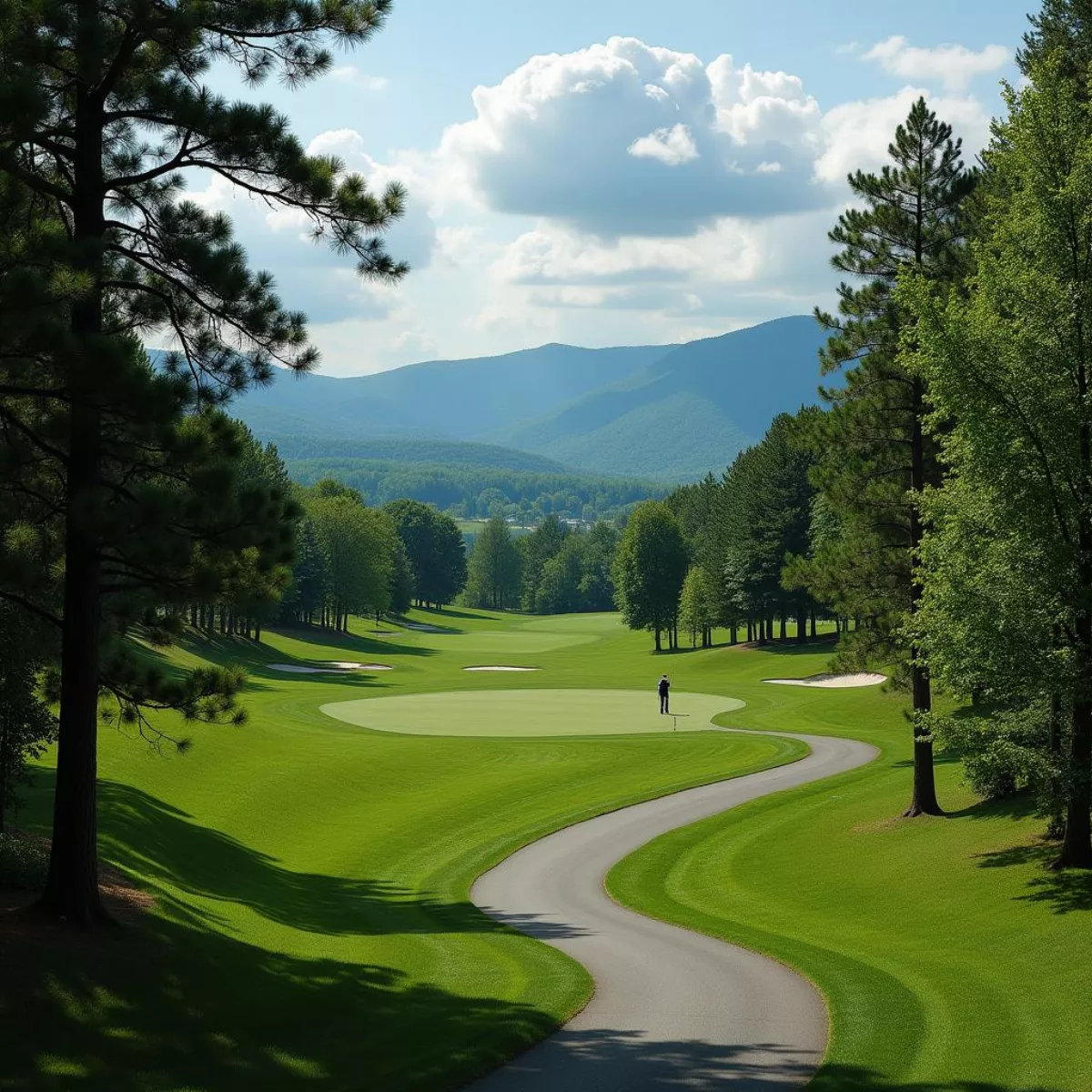 Golf Cart Path Leading Through Ballyhack