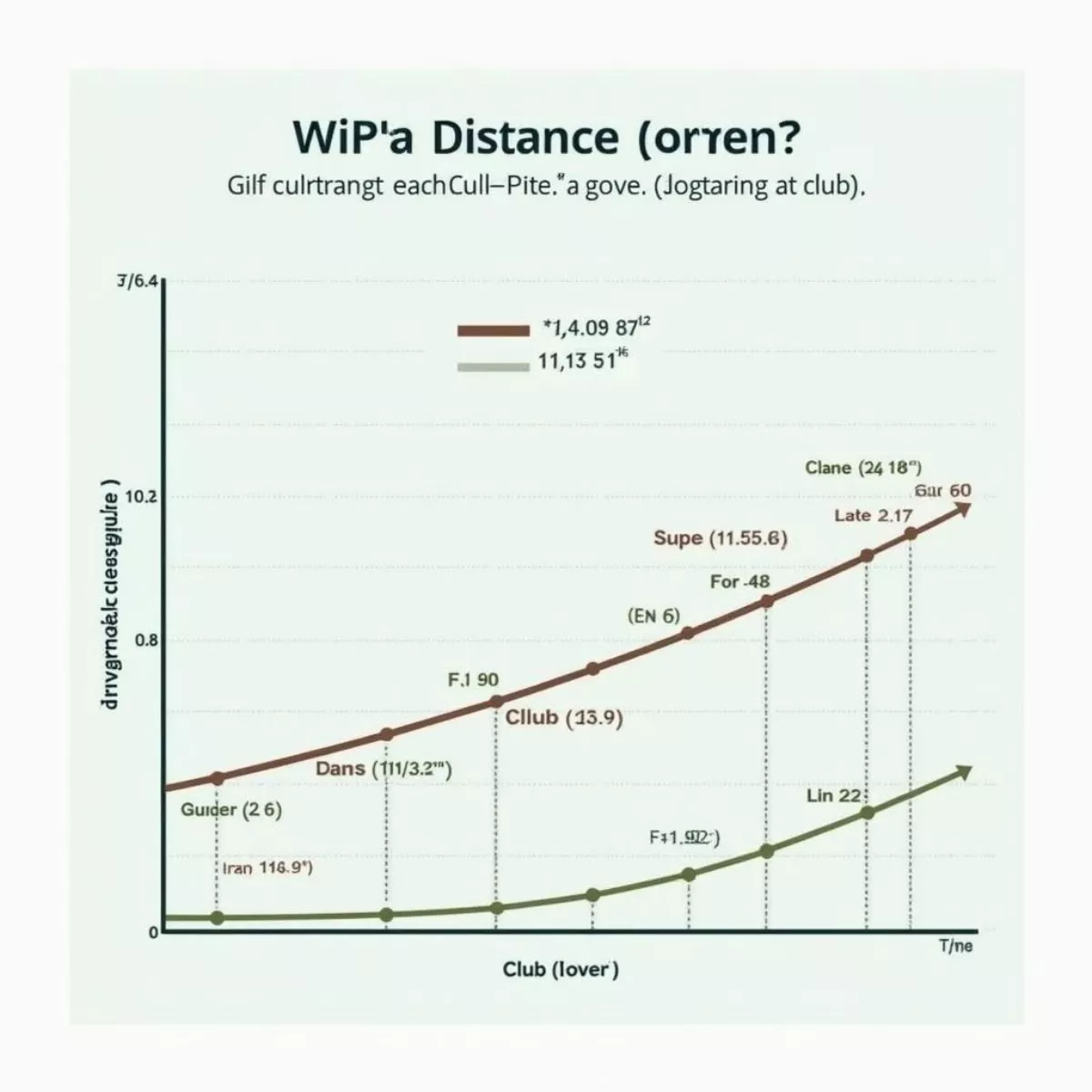 Golf Club Distance Chart