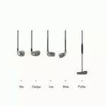 Golf club types illustration