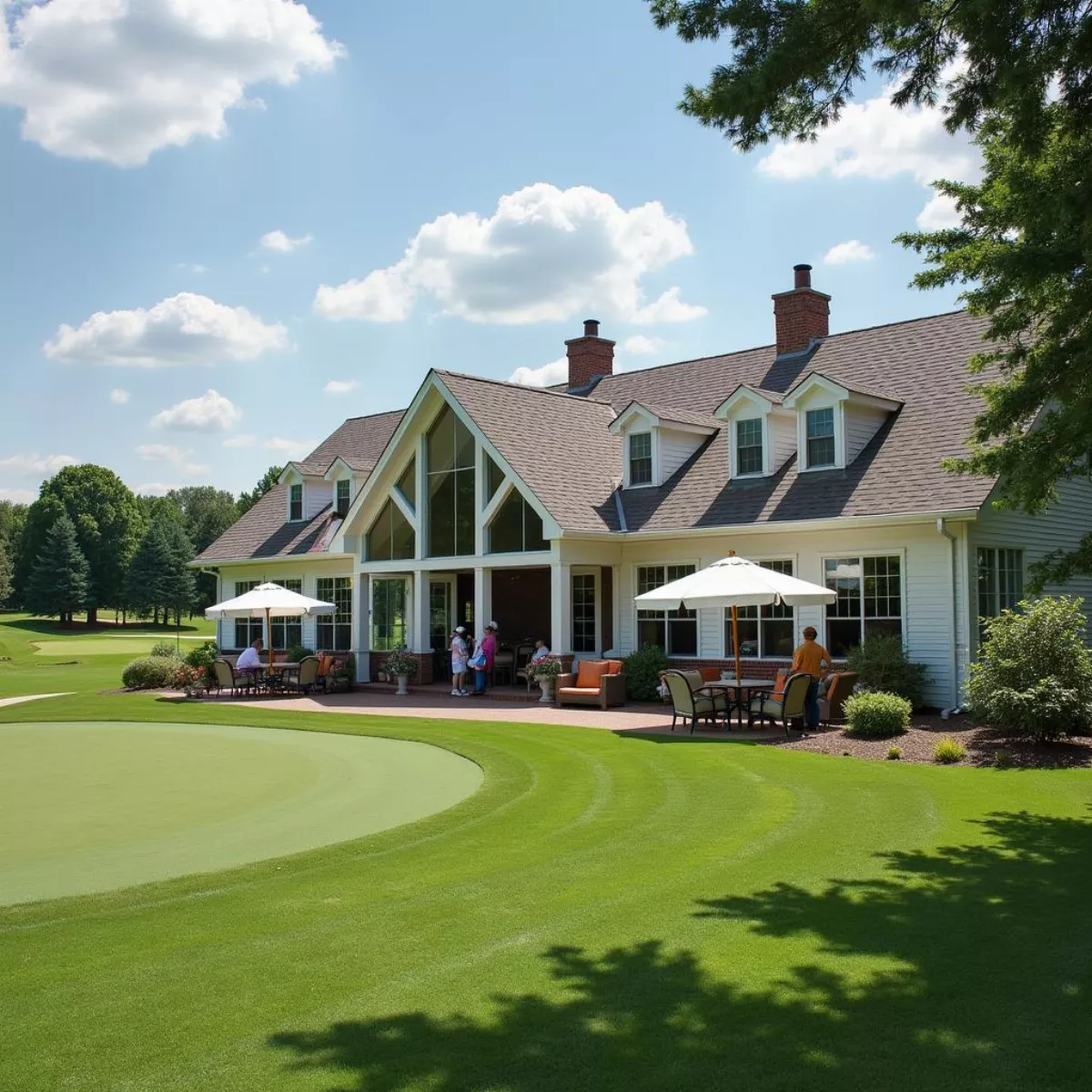 Inviting Clubhouse At A Batesville Golf Course