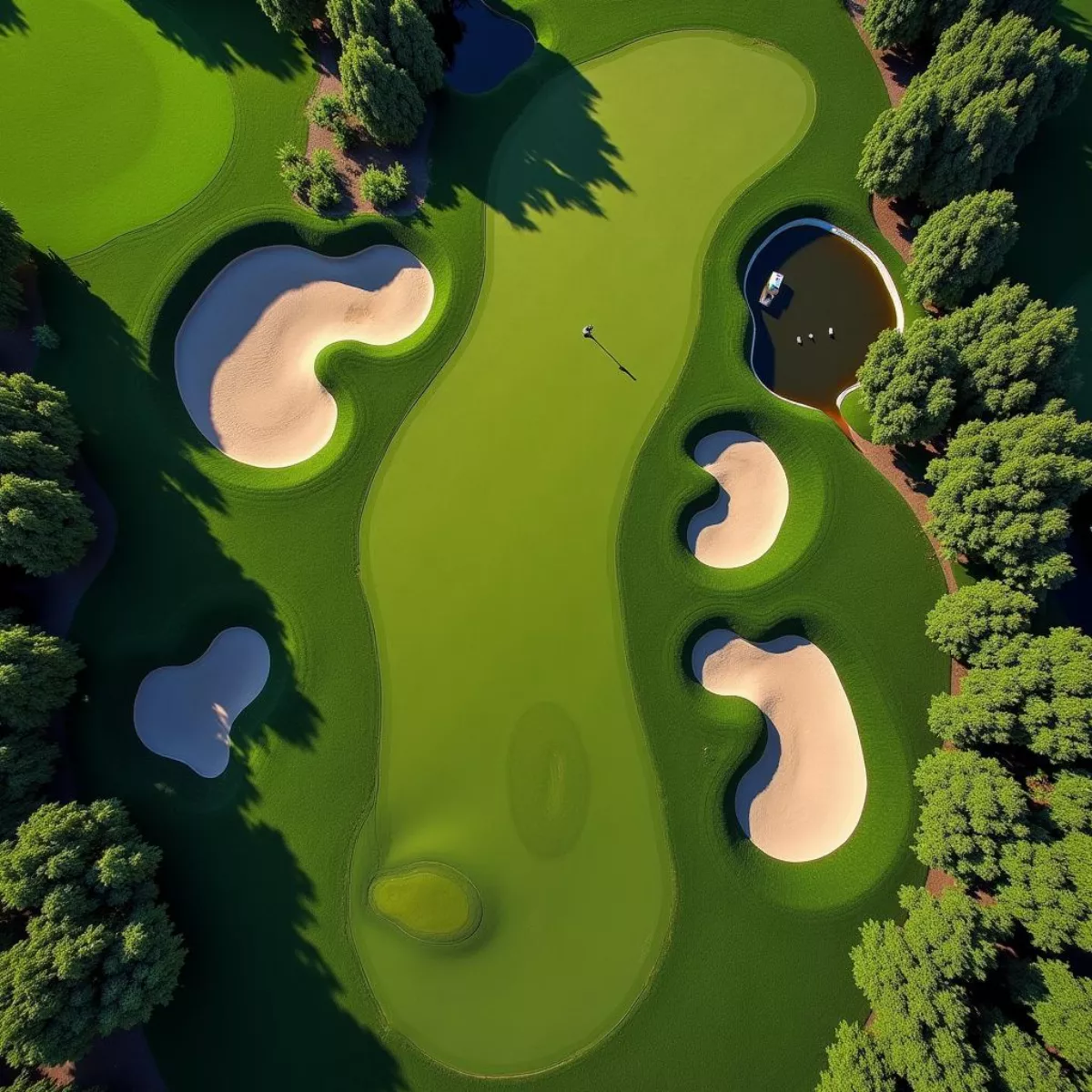 Golf Course Aerial View