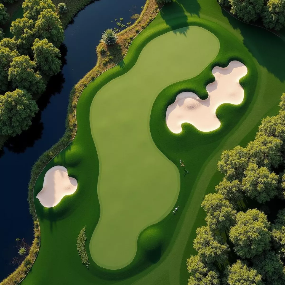 Golf Course Aerial View