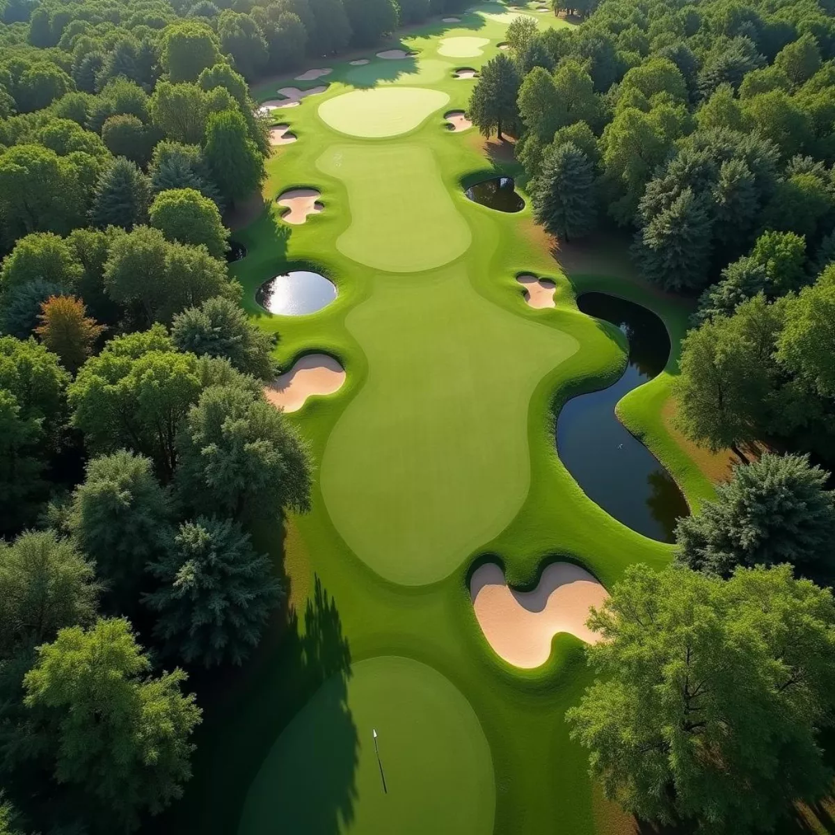 Golf Course Aerial View