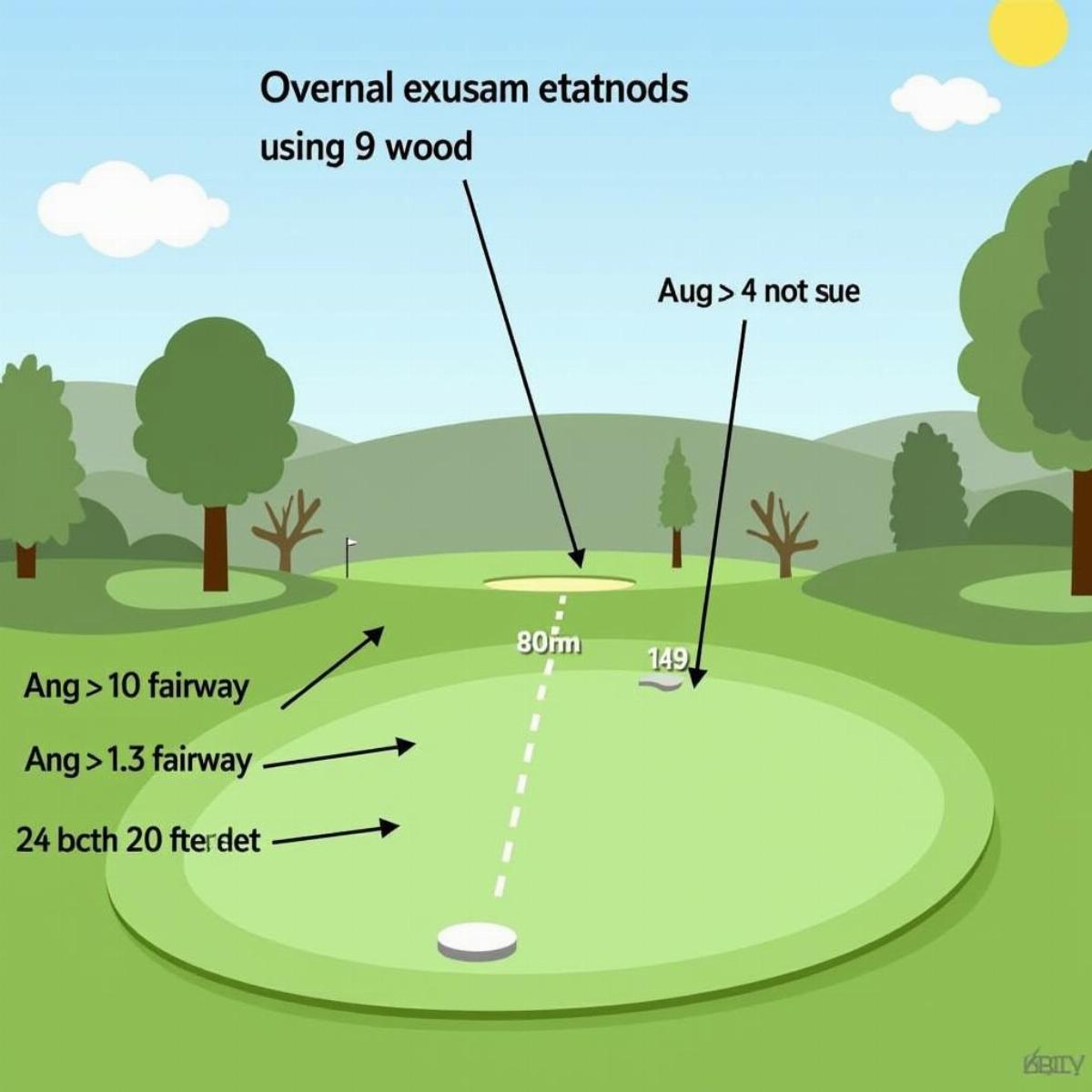 Golf Course Distance Chart