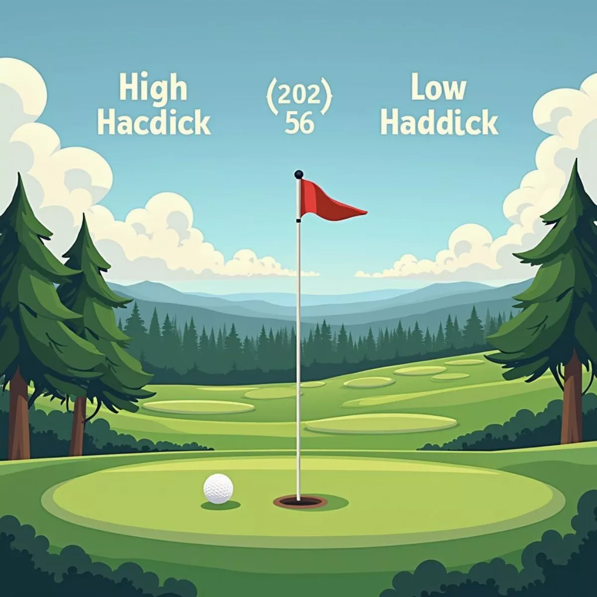 Golf Course With Handicap Comparison