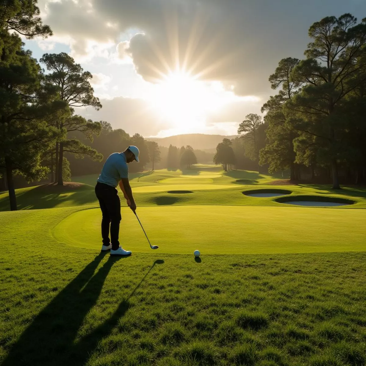 Golf Course On A Sunny Day