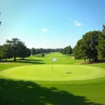 Golf course on a sunny day