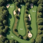 Golf Course Par Layout