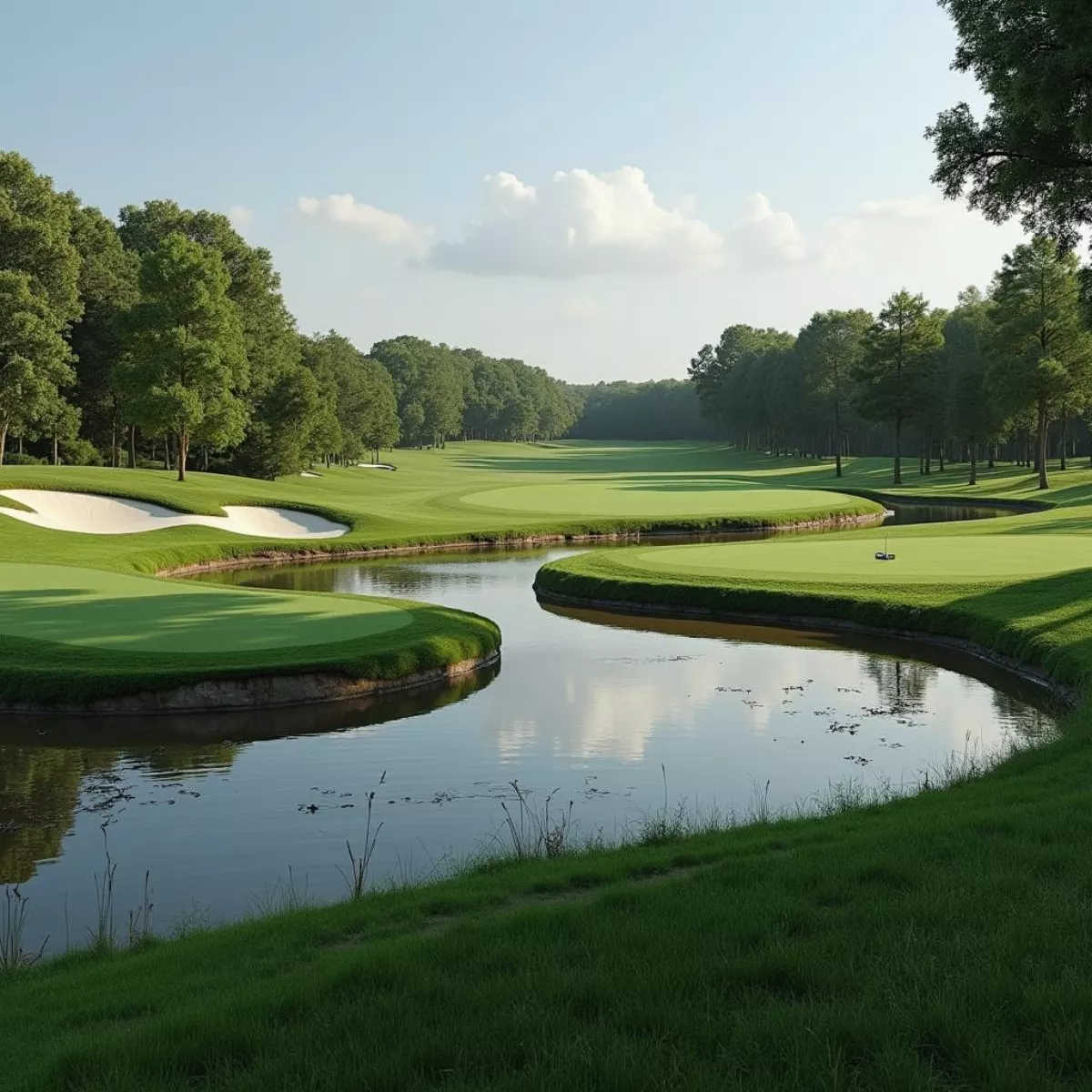 Golf Course In Wet Conditions