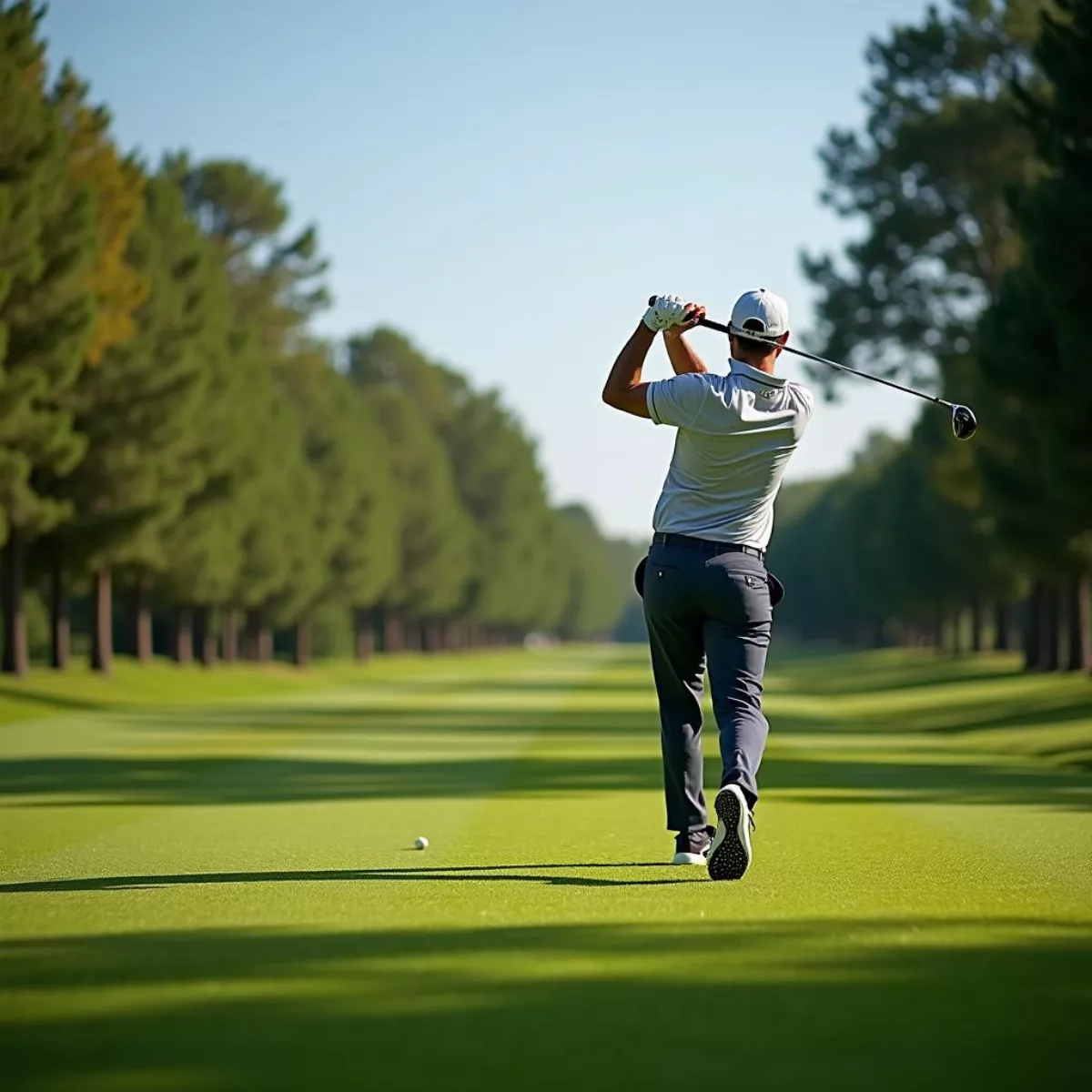 Golfer On A Golf Course