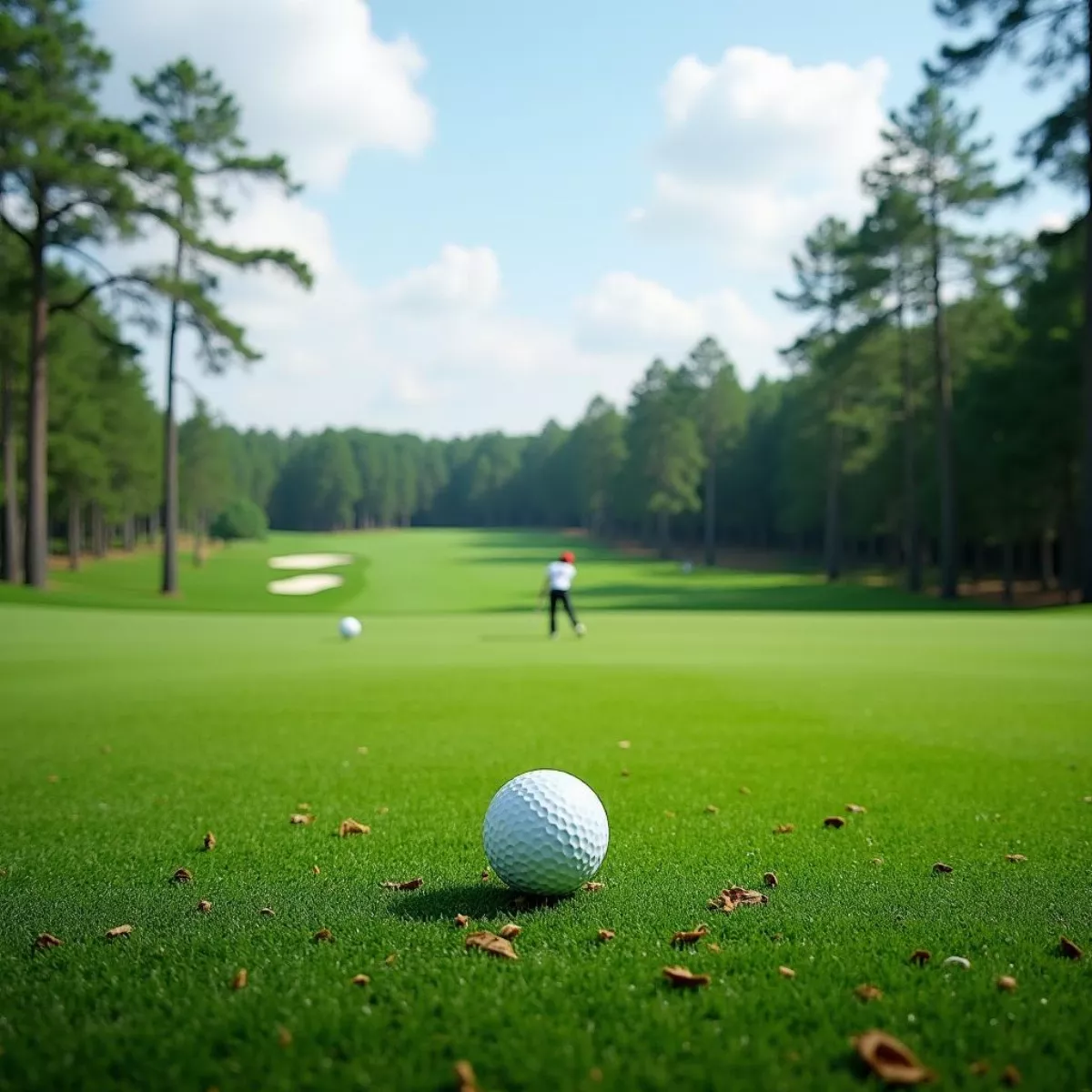 Golfers On A Course