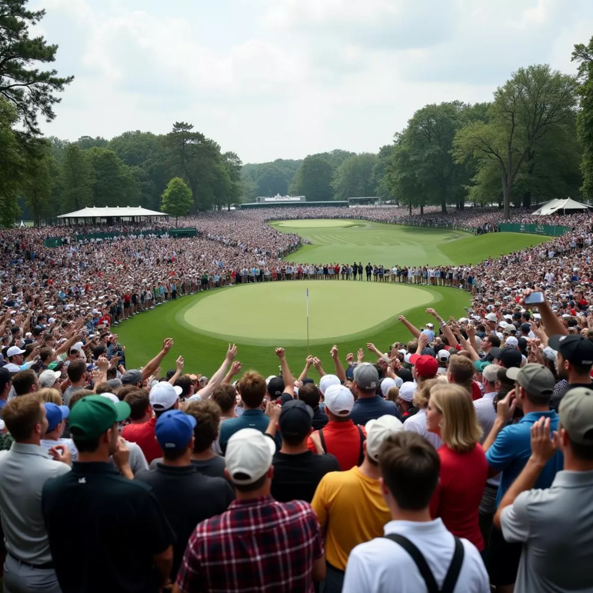 Golf Fans At The Memorial Tournament