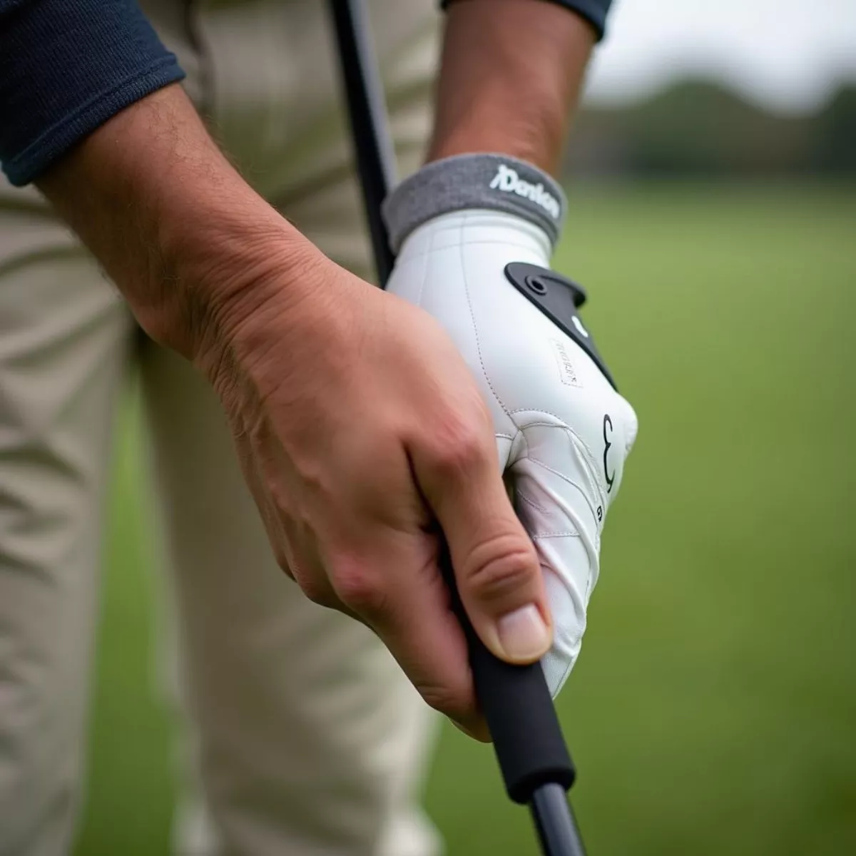 Golfer Gripping A Club