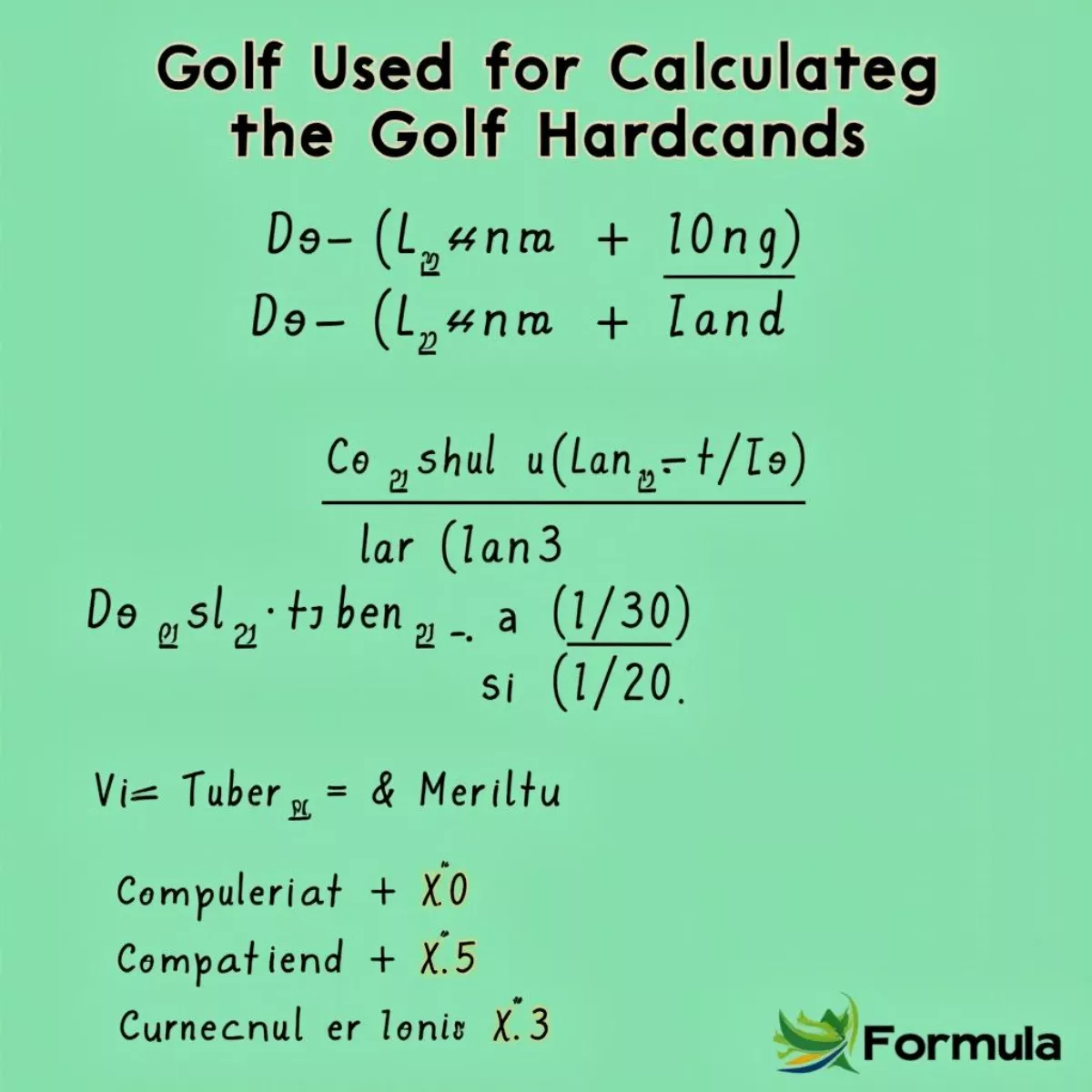 Golf Handicap Calculation Formula