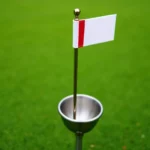 Golf Hole Cup And Flag