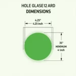 Golf hole dimensions