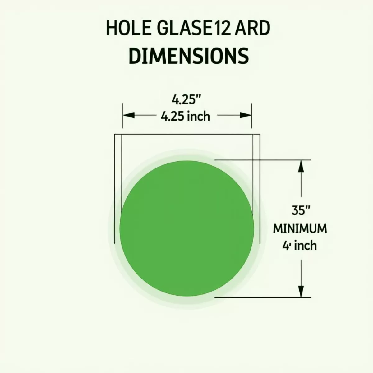 Golf Hole Dimensions