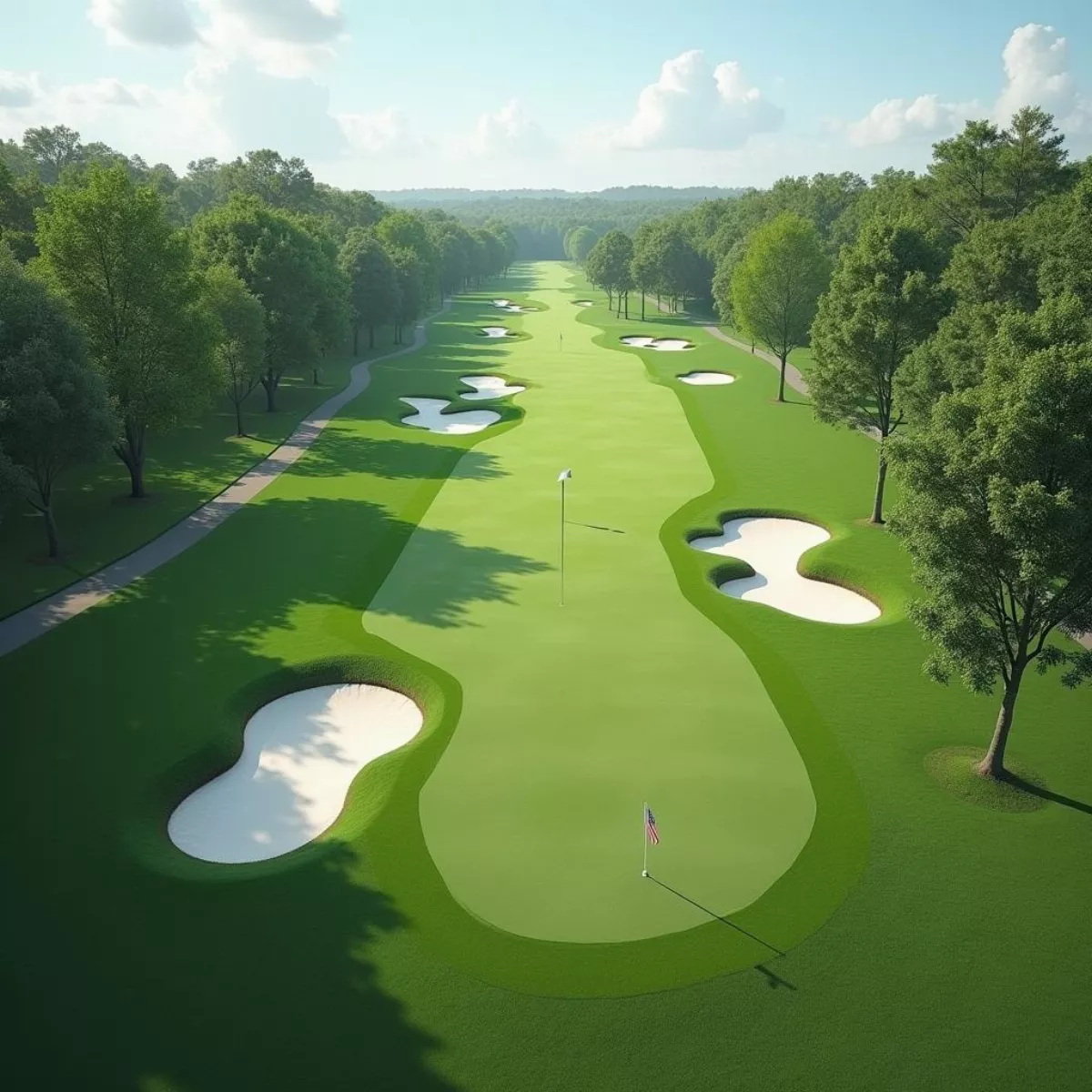 Strategic Golf Hole Placement On A Green