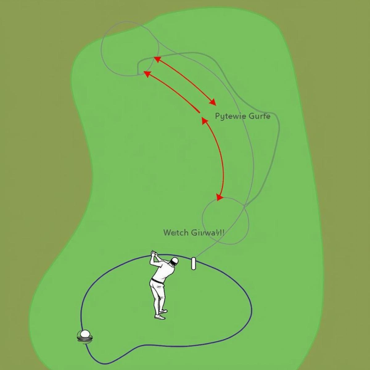 Golf Hook Swing Path Visualization