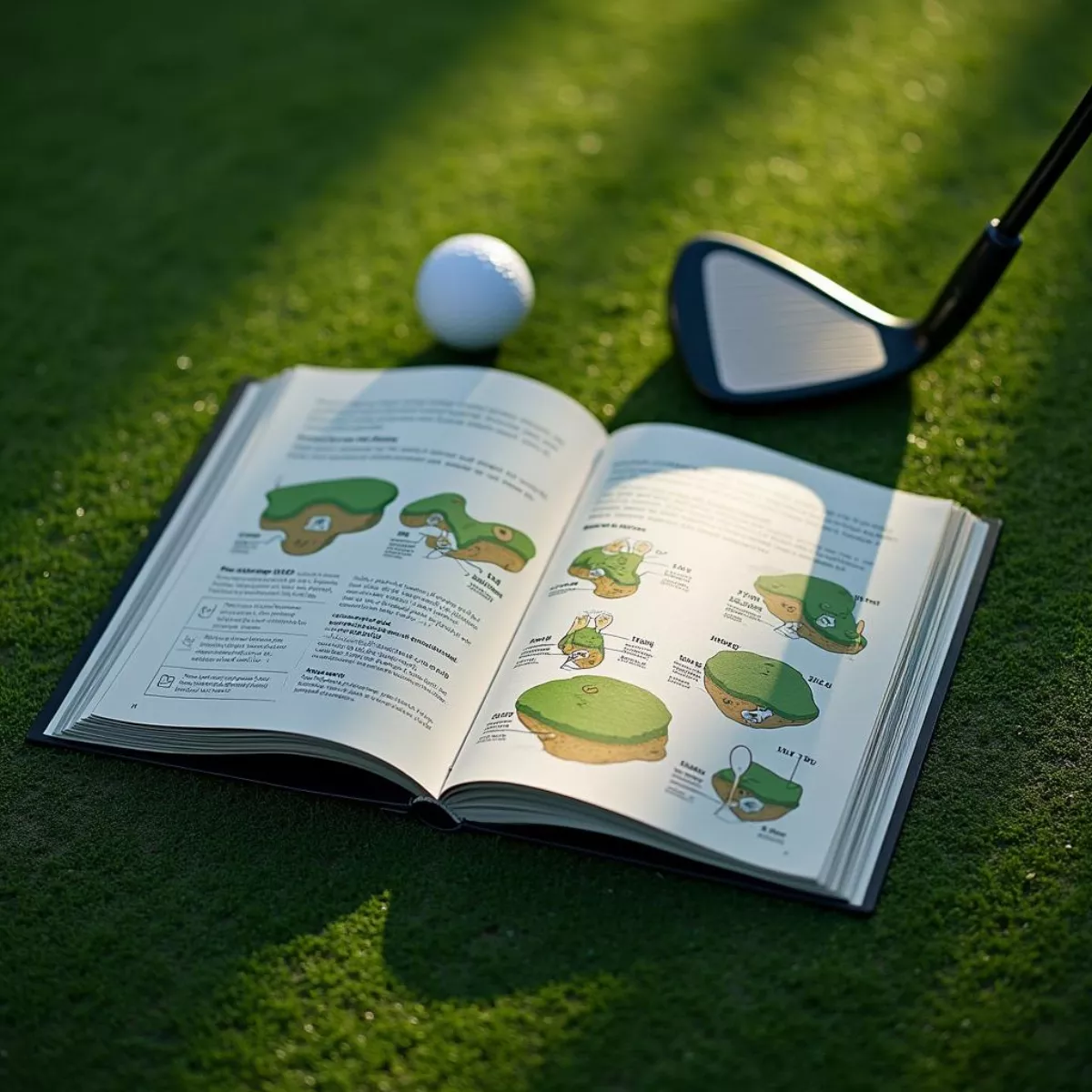 Golf Instructional Book On Green