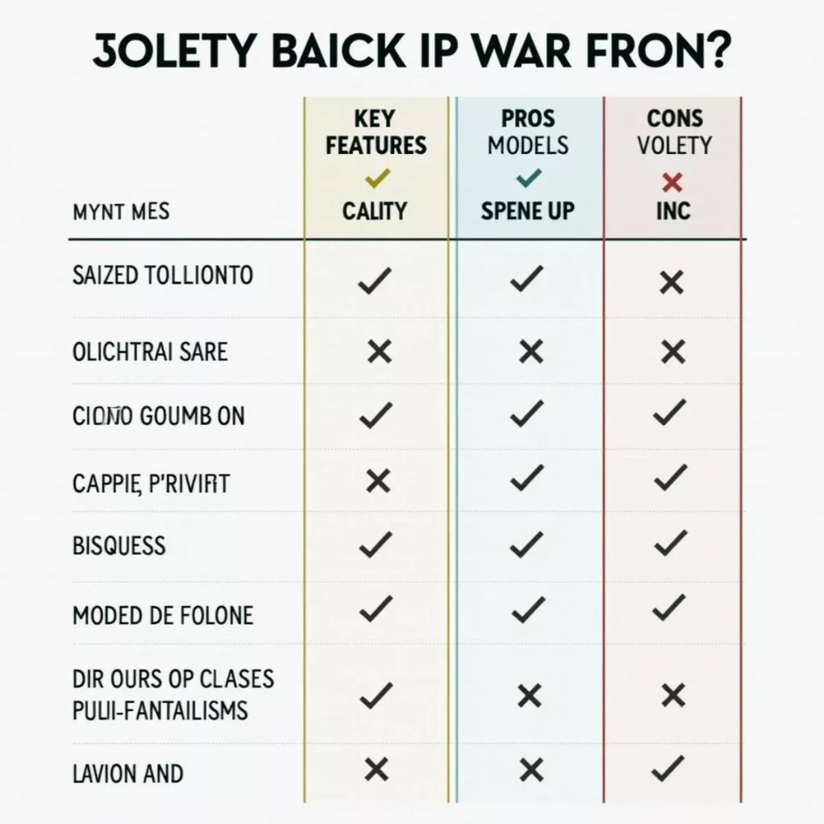 Golf Iron Comparison Chart