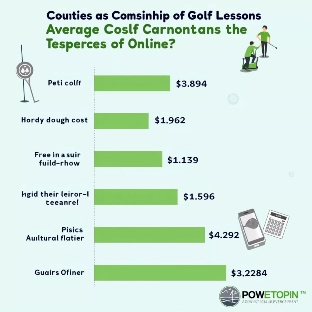 Golf Lesson Pricing Chart