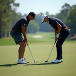 Golfers Competing in Match Play
