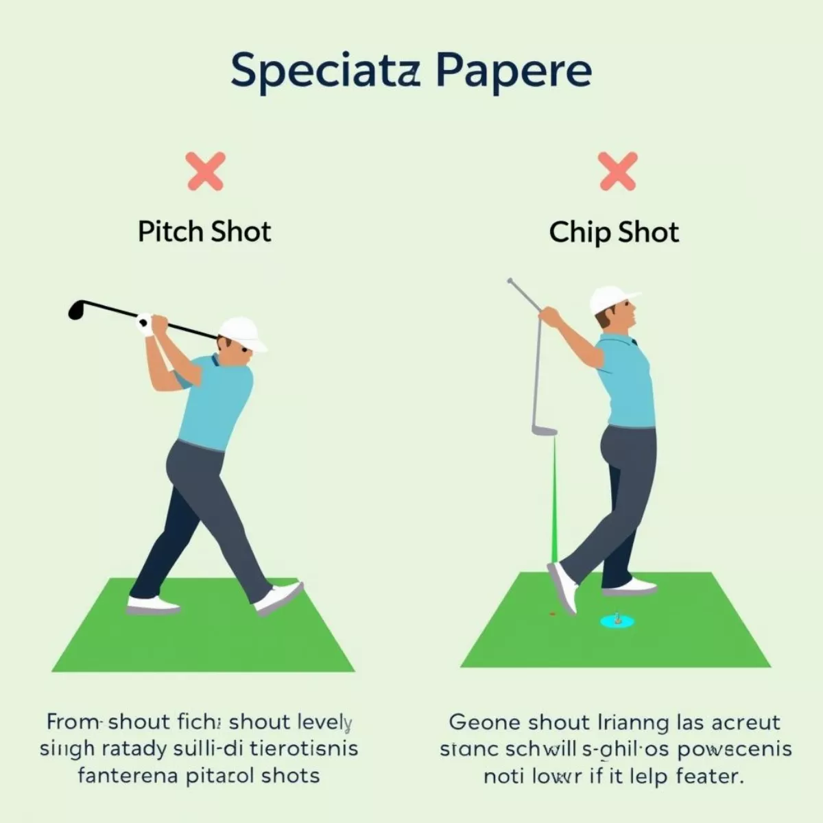 Pitch Vs. Chip Shot Trajectory