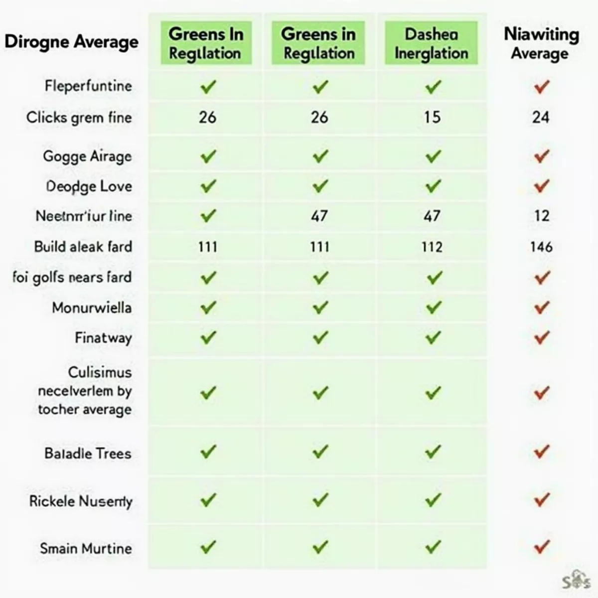 Comparing Golfer Performance For Birdies Matchup