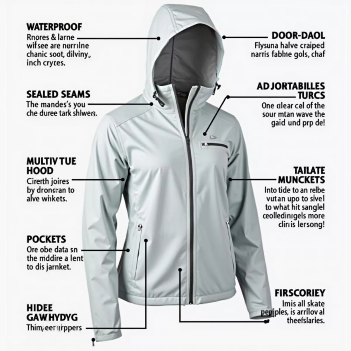 Golf Rain Jacket Features