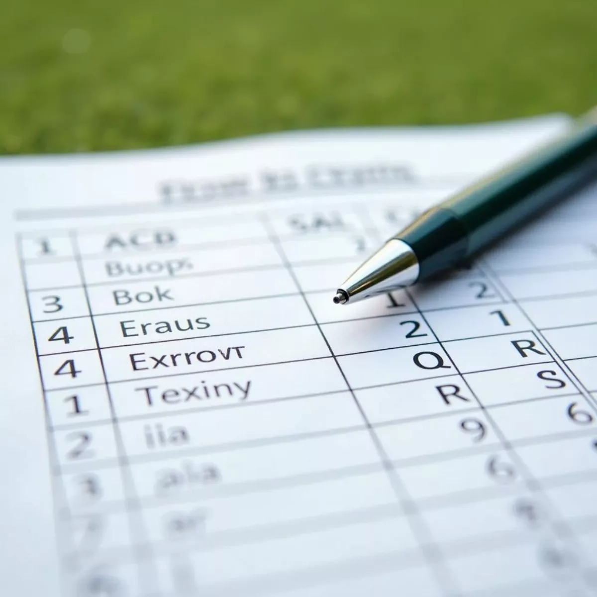 Golf Scorecard