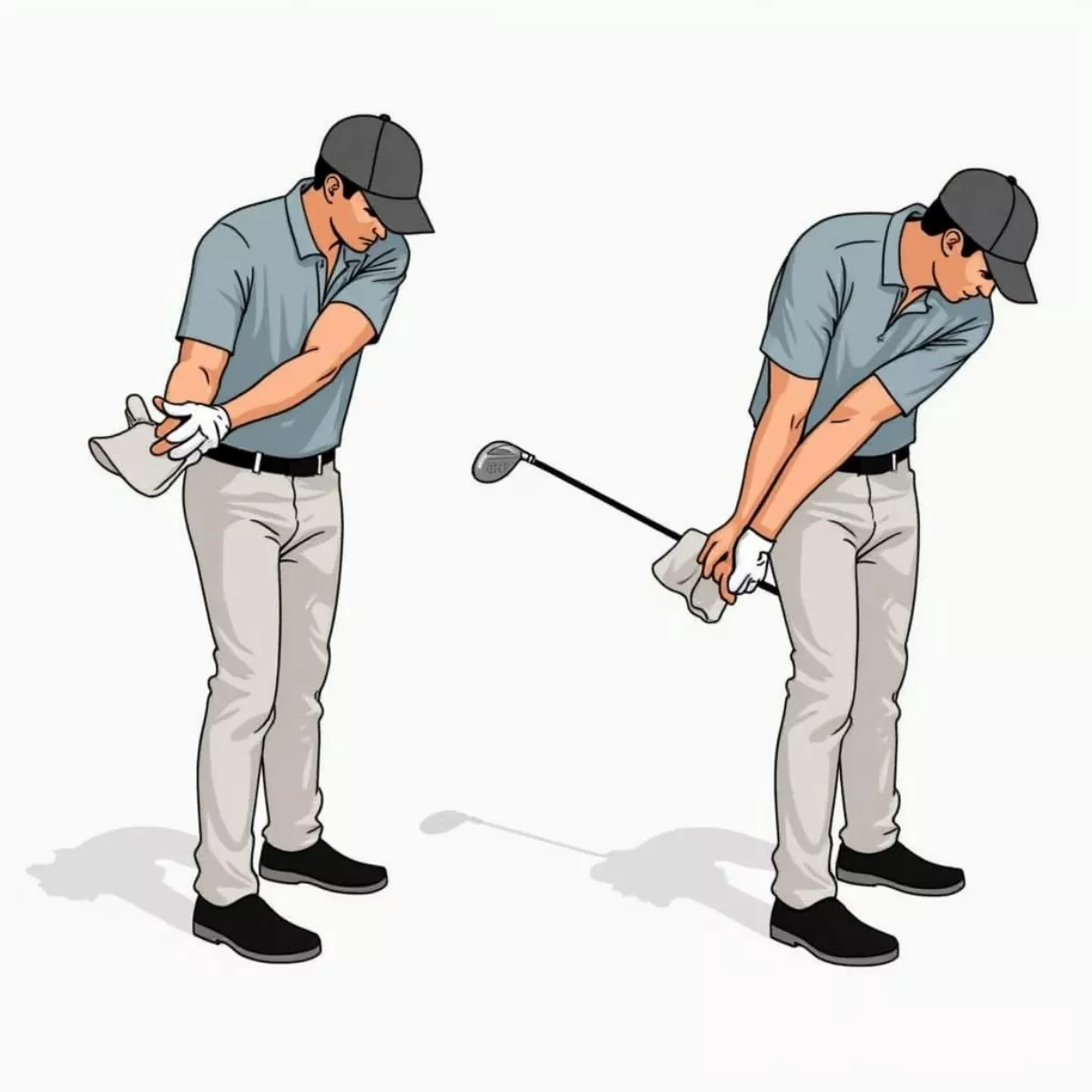 Practicing Golf Swing Drills