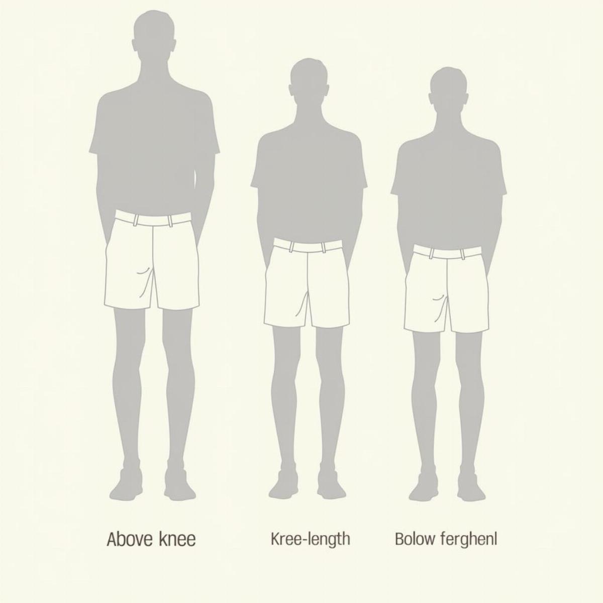 Golf Shorts Length Comparison