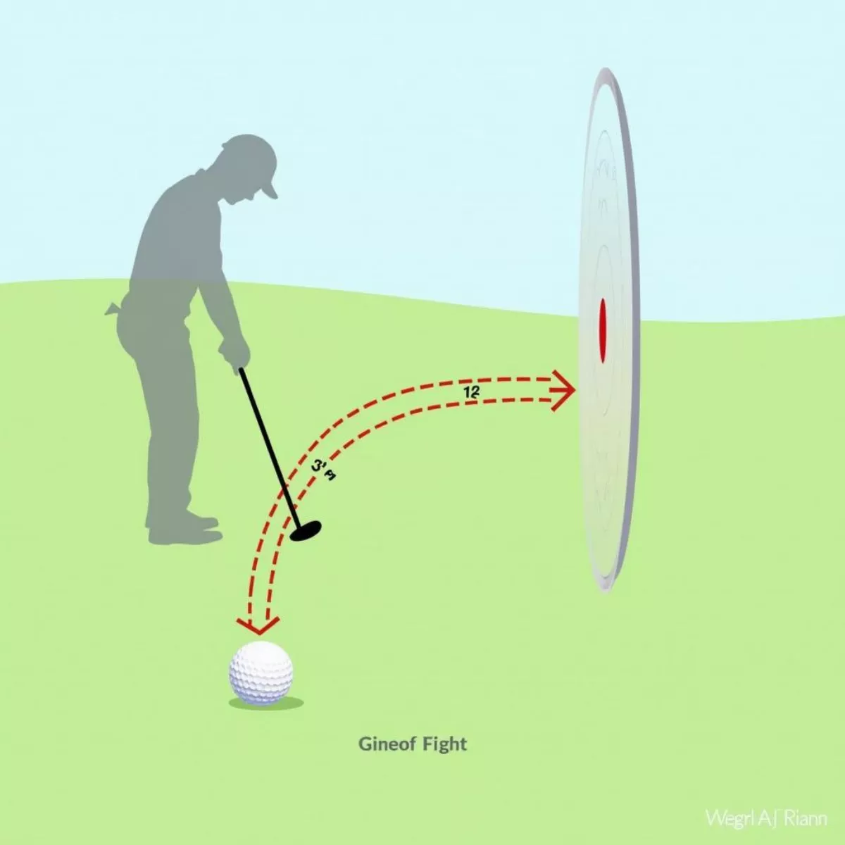 Golf Slice Illustration