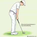 Golfer Demonstrating Wrist Hinge During Backswing