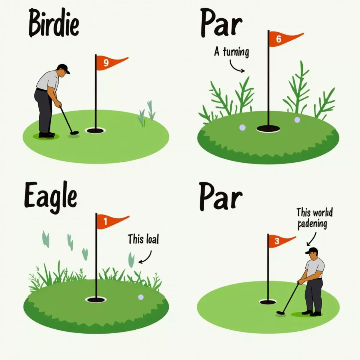 Illustration Of Golf Terminology