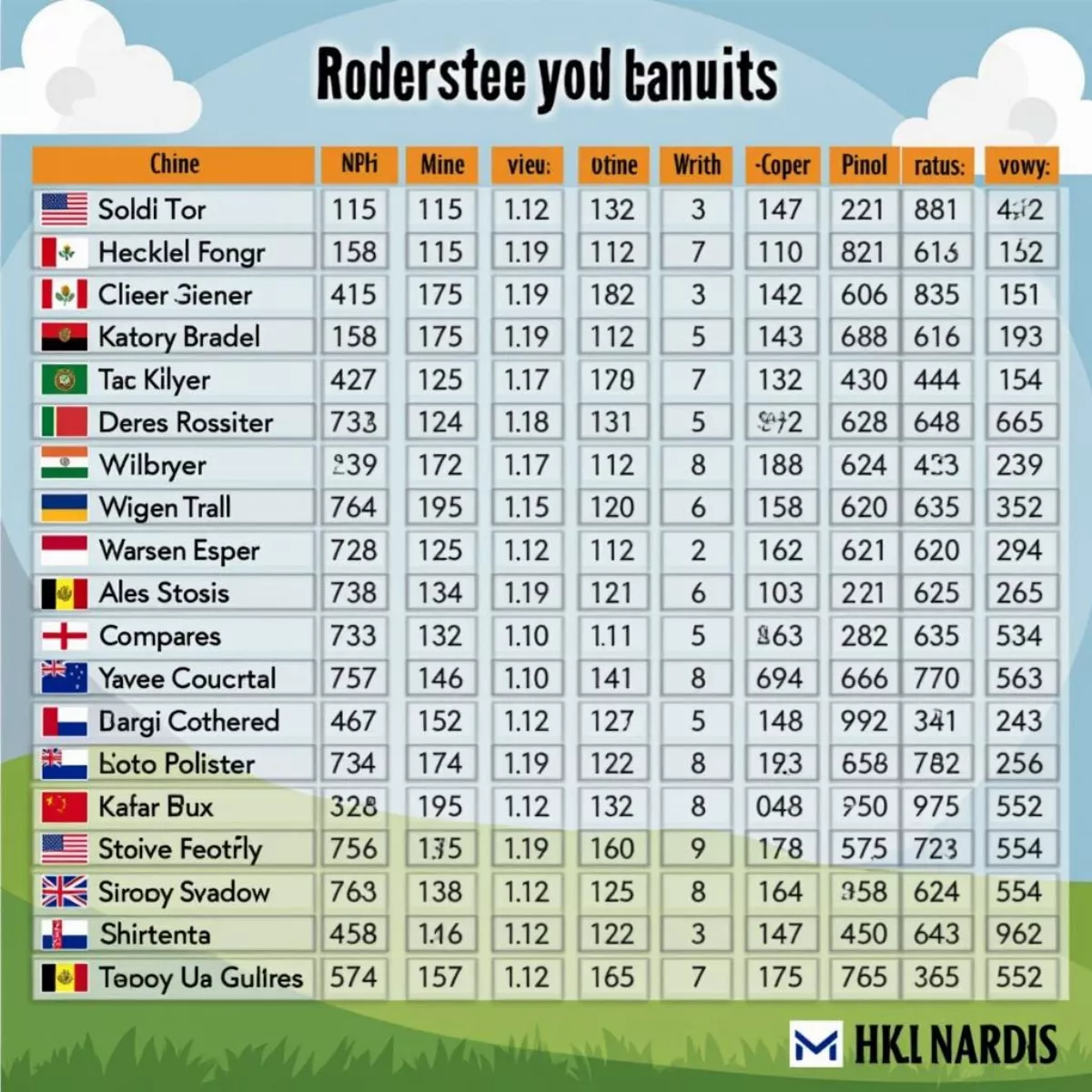 Golf Tournament Leaderboard