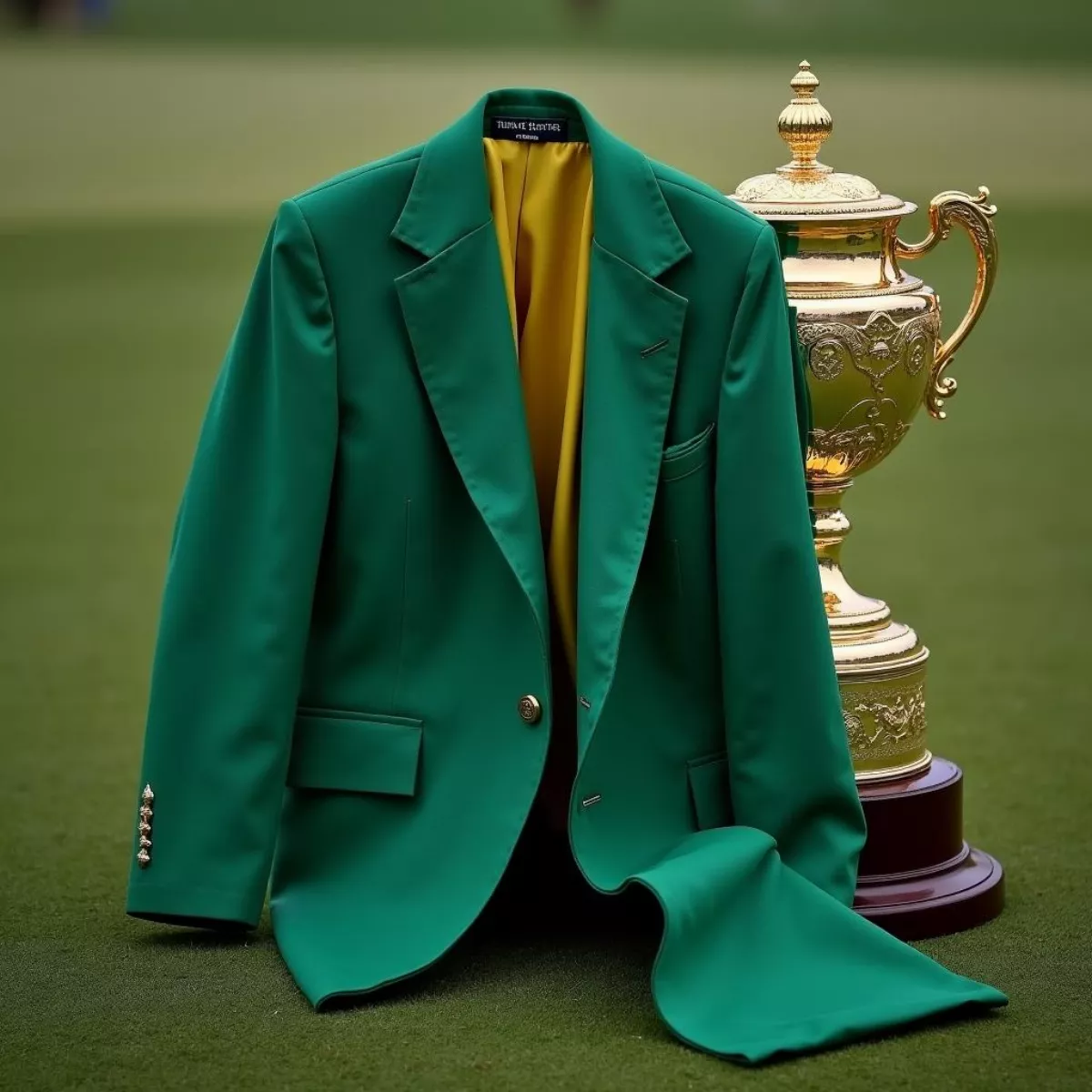 Golf Trophy And Green Jacket