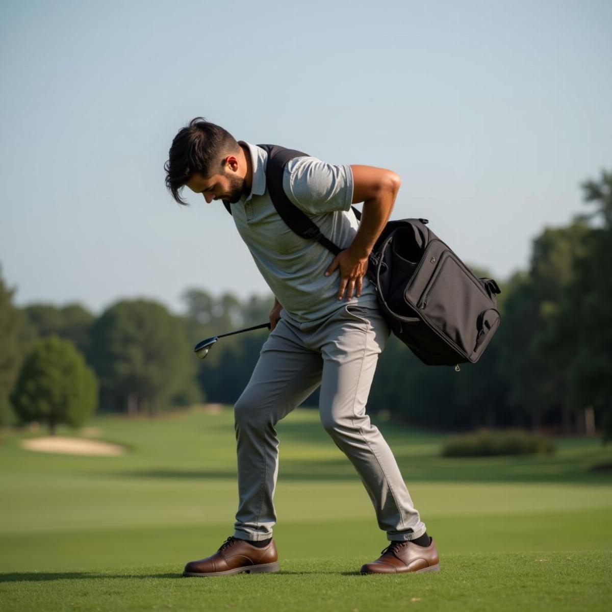 Golfer Experiencing Back Pain