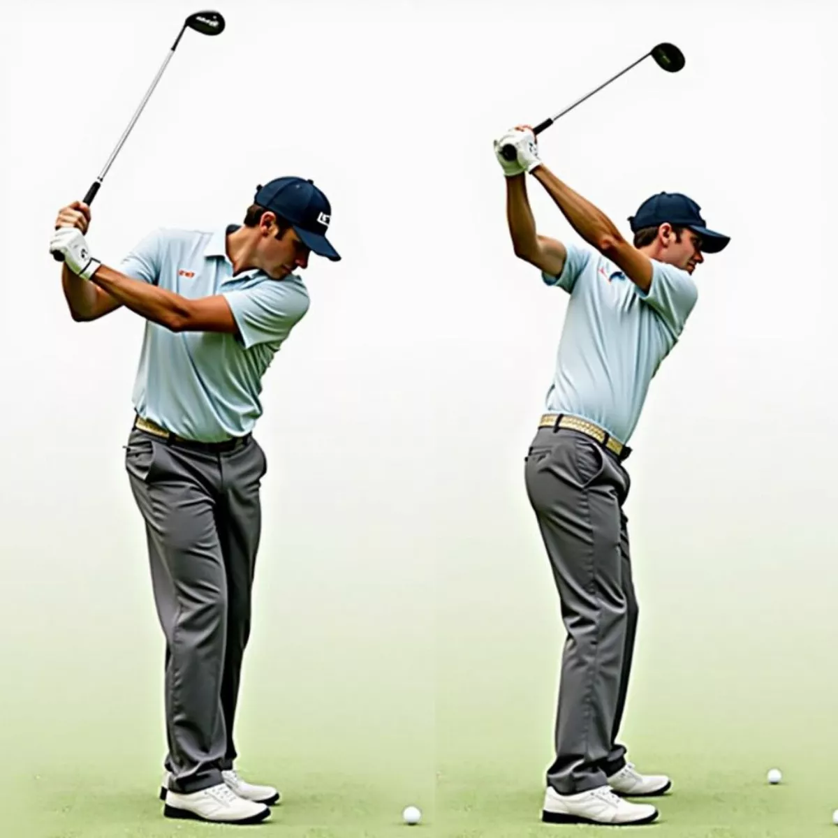 Golfer'S Wide Backswing