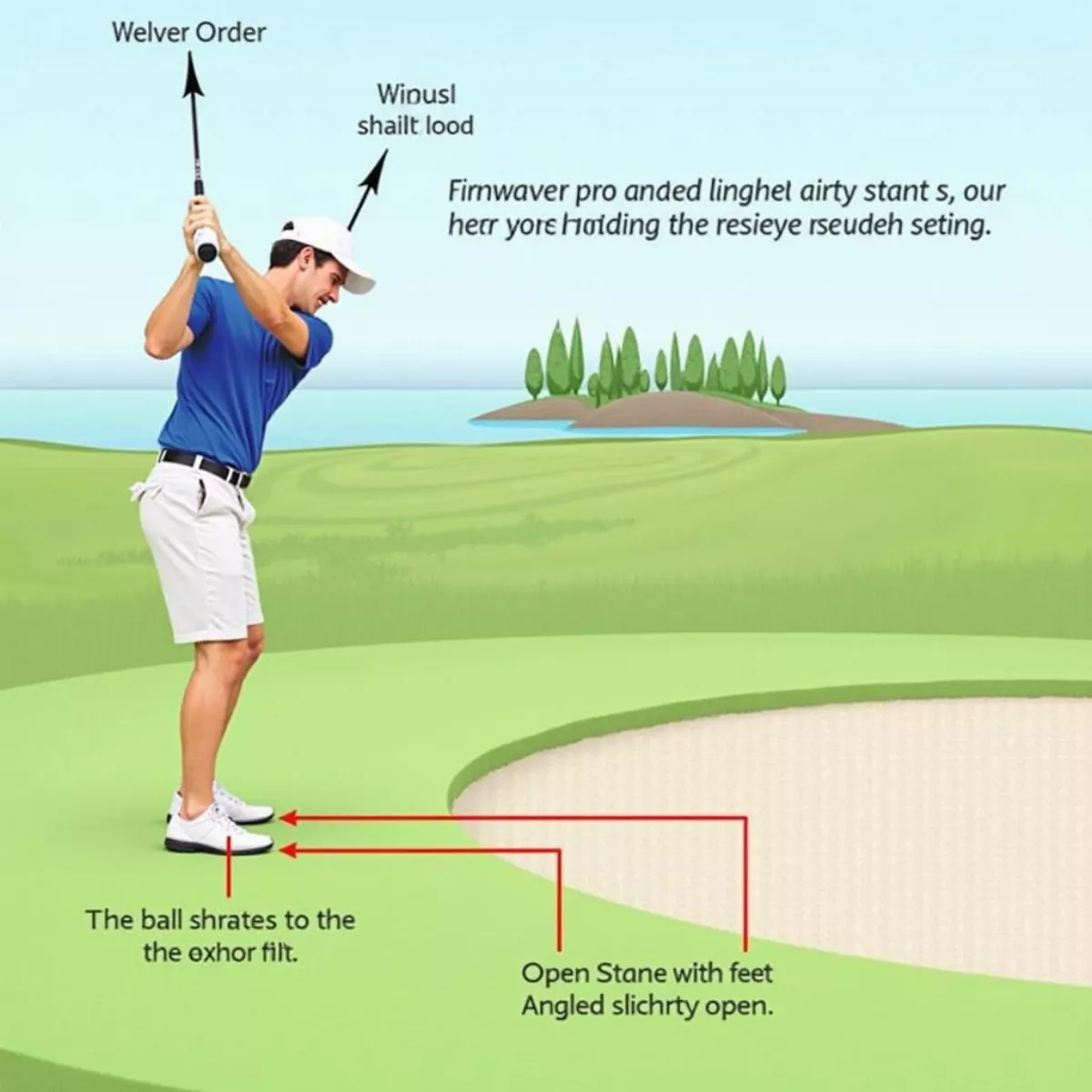 Correct Setup For A Bunker Shot