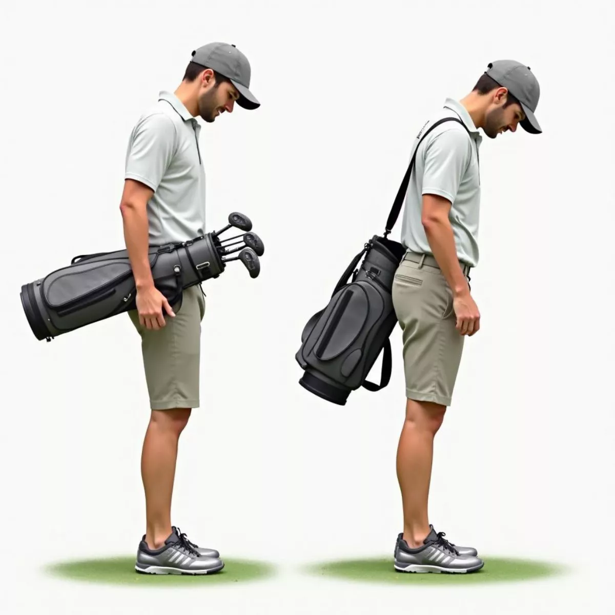 Correct Posture For Carrying Golf Bag