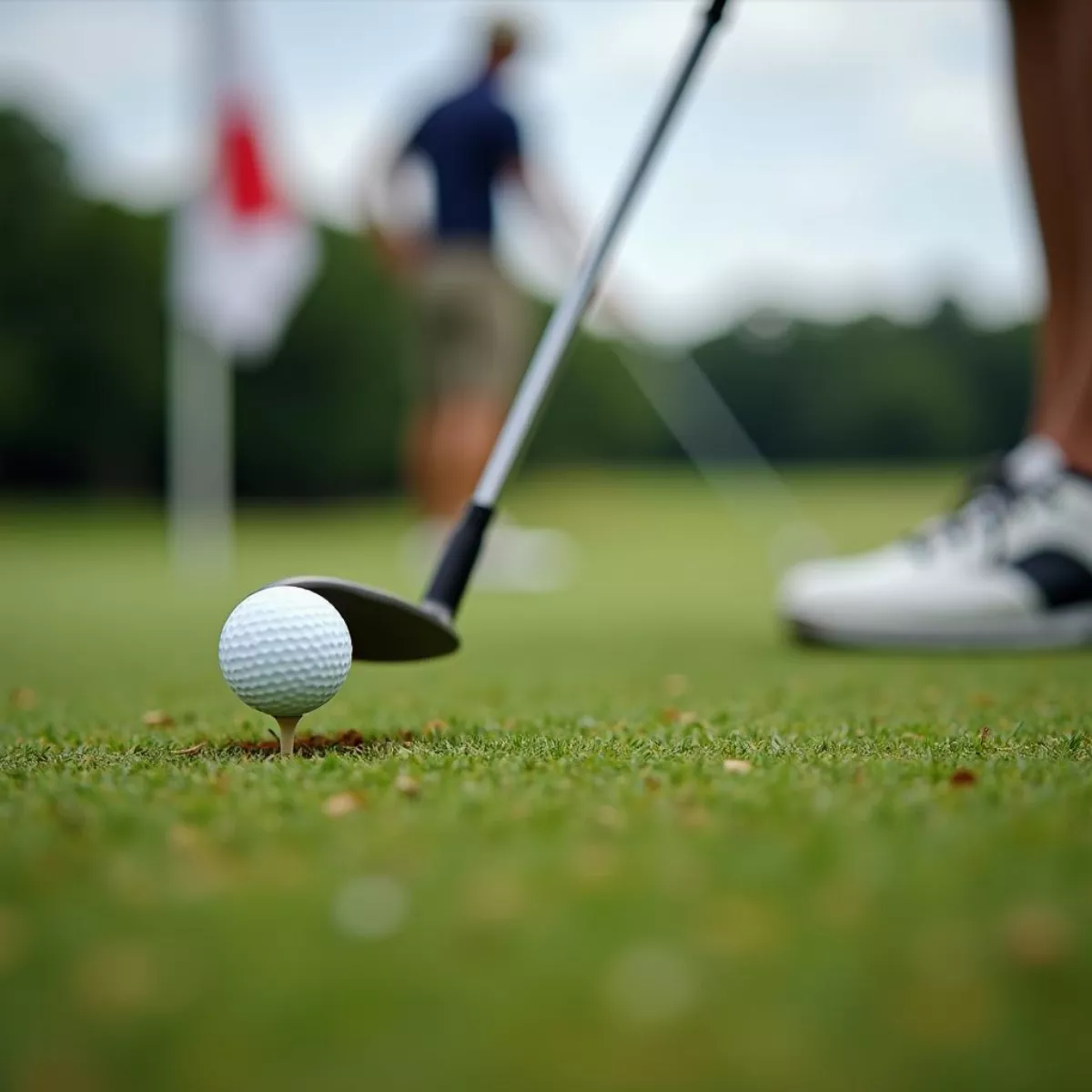 Golfer Executing Pitch Shot